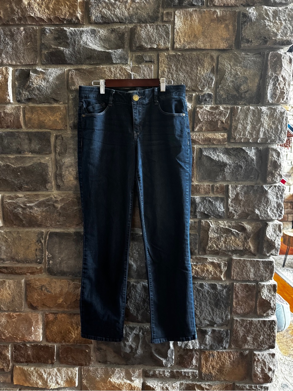 Dark Blue Women’s Straight-Leg Jeans -10